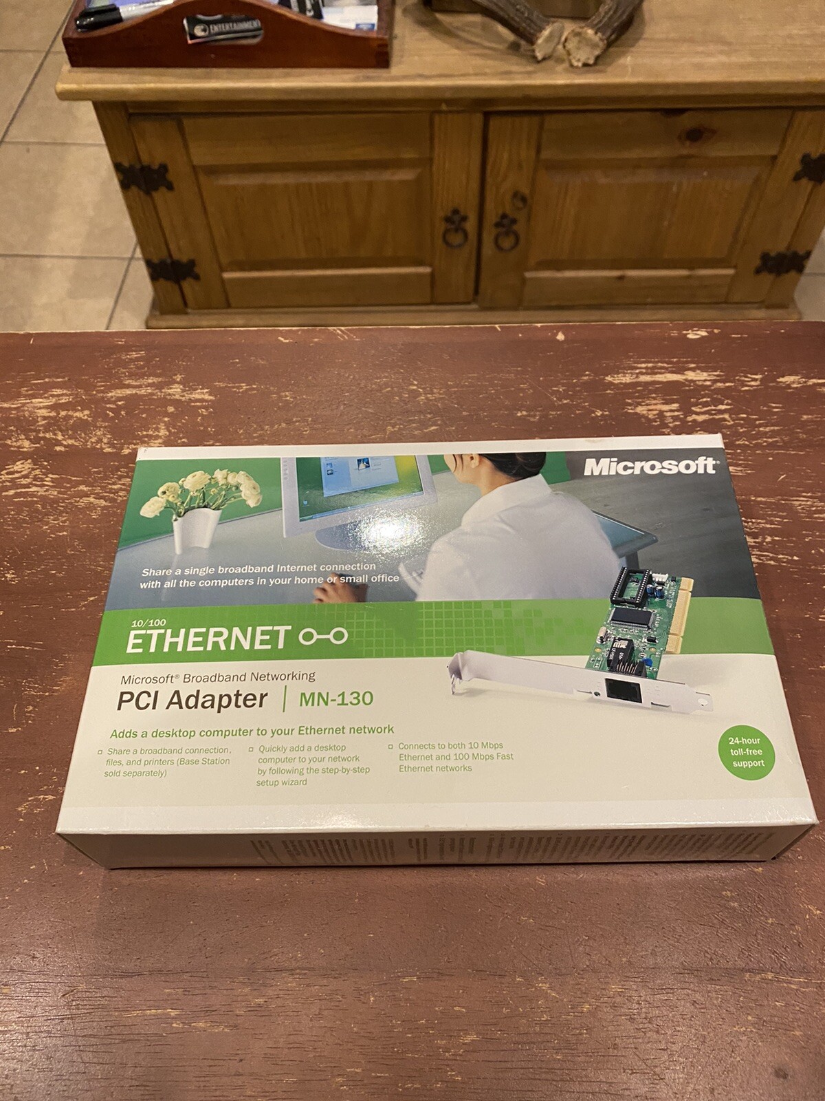 Sealed Microsoft Ethernet PCI Adapter MN-130 10/100 Broadband Networking