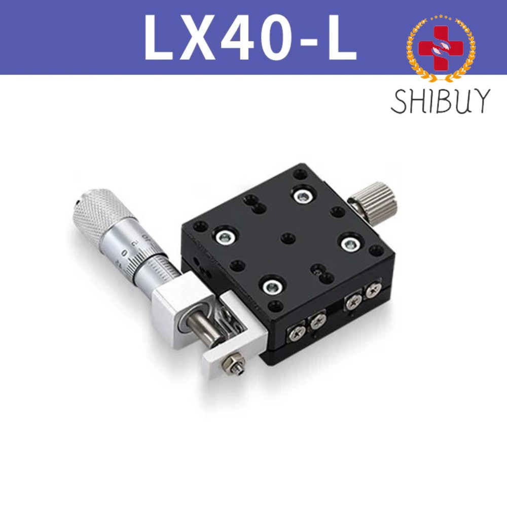 LX40-L X-Axis Precision Manual Linear Translation Stage, 40x40mm Aluminum Alloy