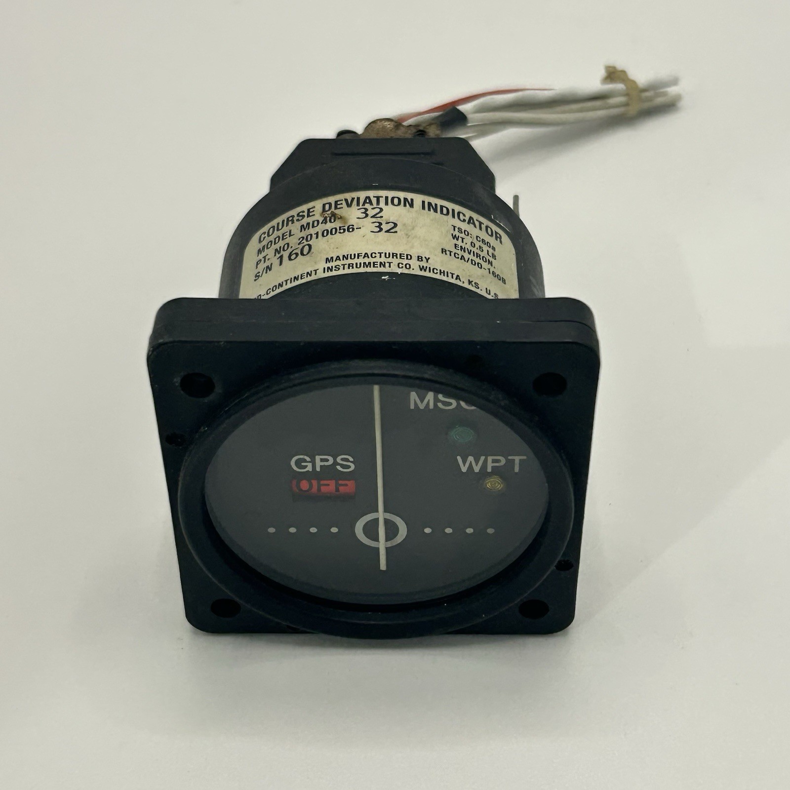 2010056-32 MD40-32 CDI Course Deviation Indicator Mid-Continent with Connector