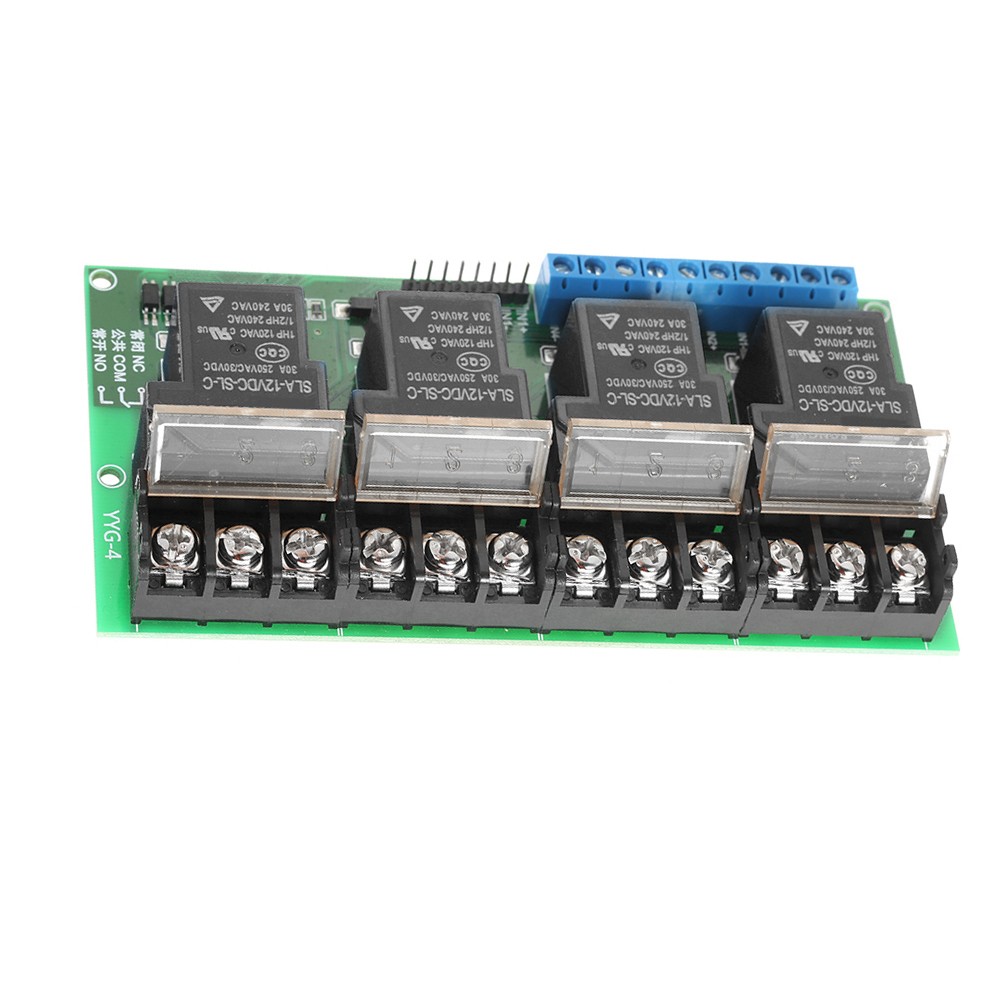 4-Channel DC 12V 30A Relay Module Control Board Optocoupler Isolation High/Low