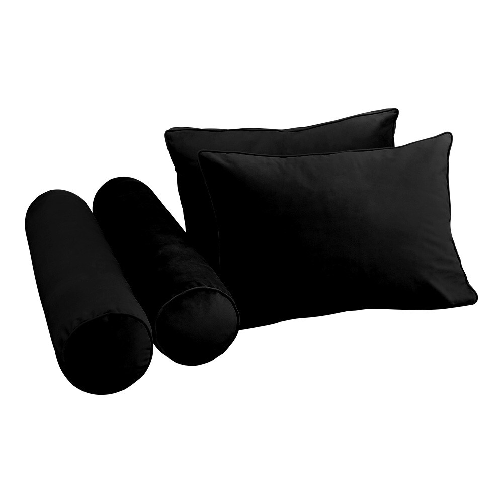 V1 Velvet Indoor Daybed Mattress Pillow Cover Complete Set Pipe Trim Twin AD374