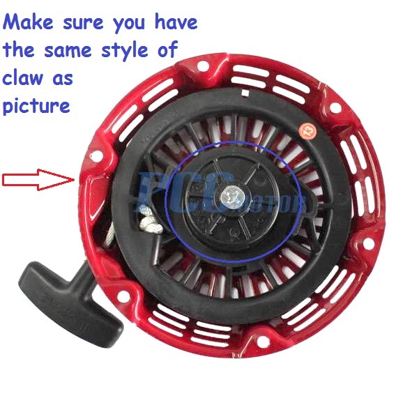 RECOIL PULL START FITS GX120 GX140 GX160 GX200 ENGINE M PU23