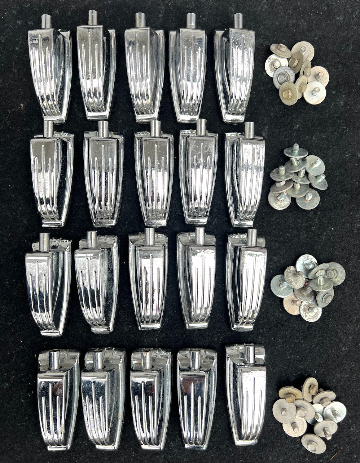 20 x Ludwig Large Classic Lugs  w/Mounting Screws 60s/70s Vintage Bass Drum, Tom
