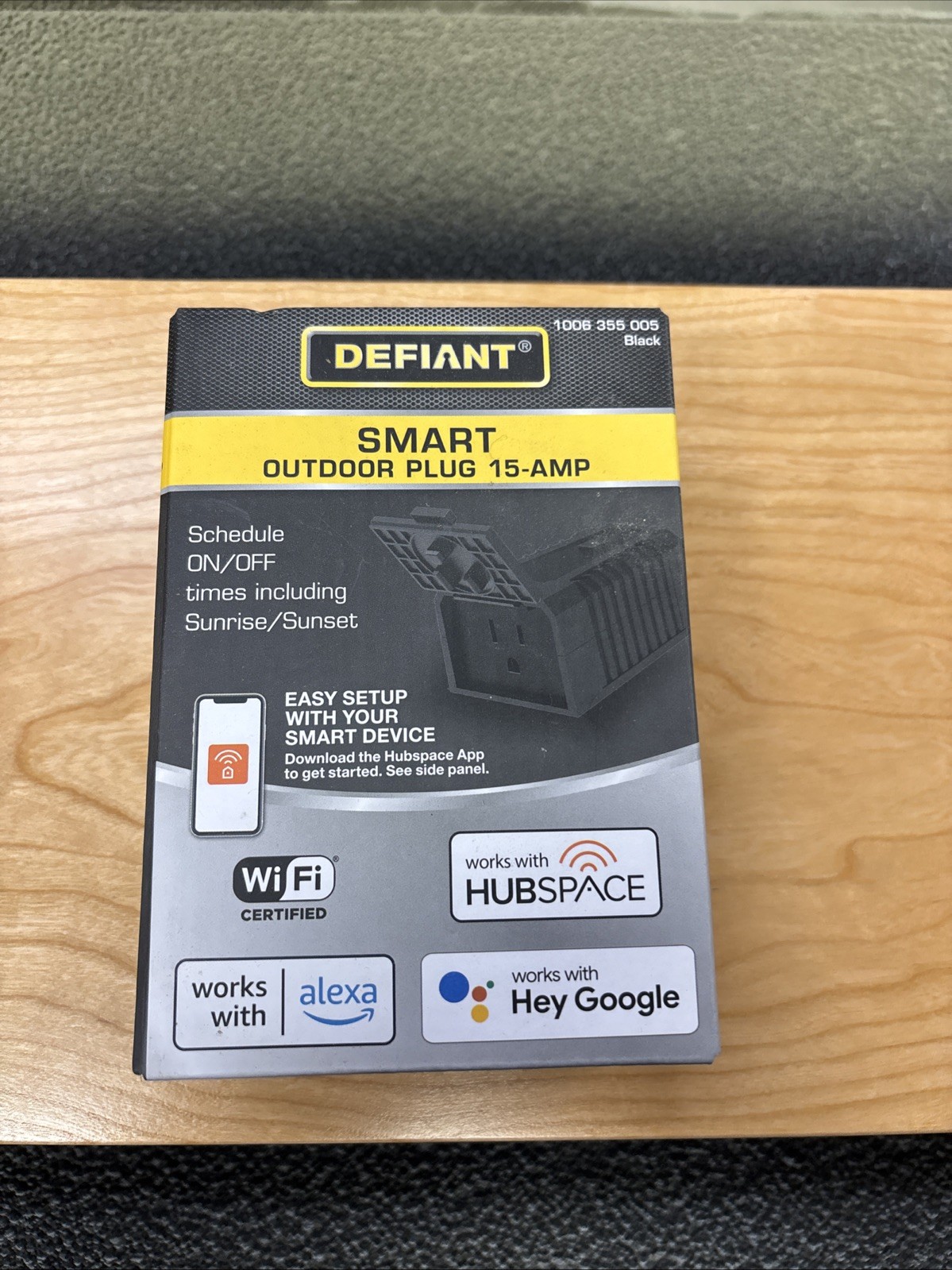Outdoor /Indoor Smart Plug  Receptacle, 2 Outlets  Wi-Fi Bluetooth HPPA52CWB