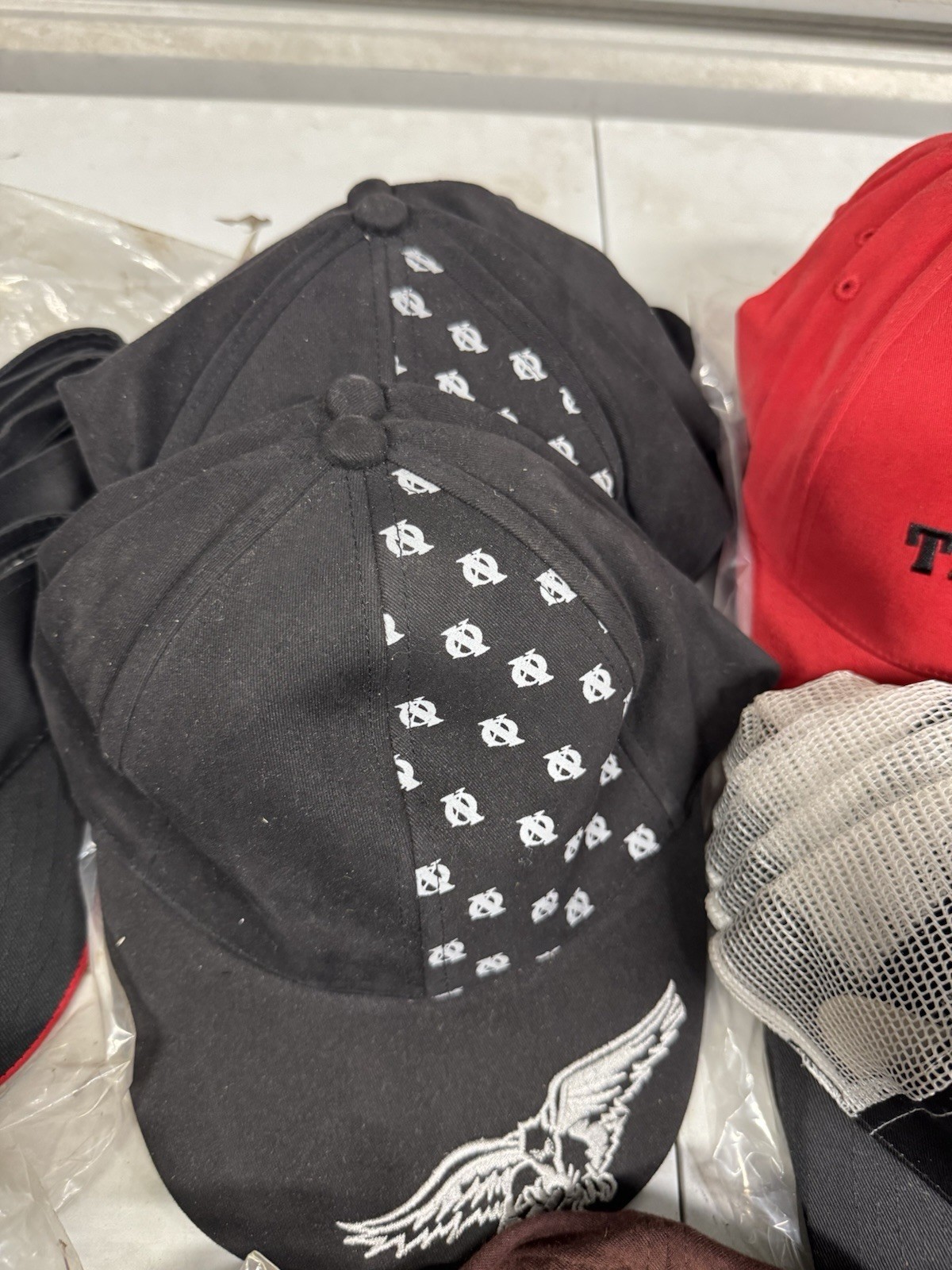 Old School Paintball Hat Lot