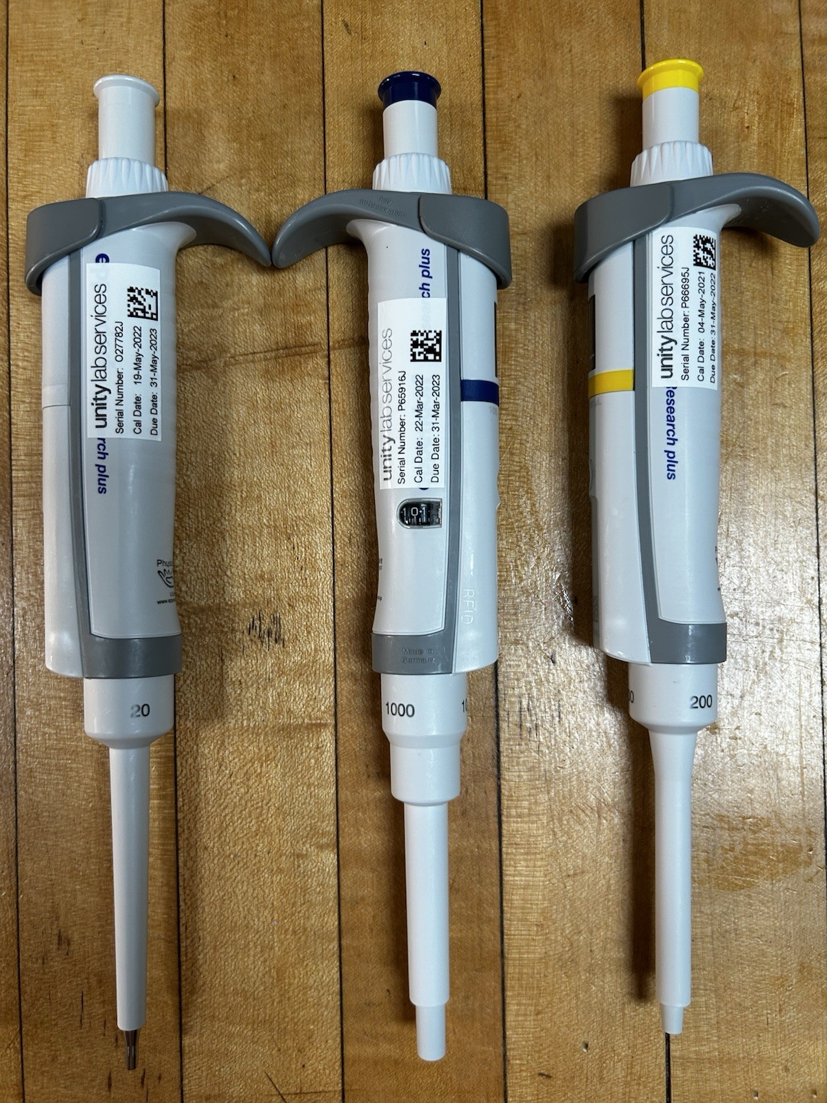 Eppendorf Pipette Set 3x: p20, p200, p1000 µL – Tested Excellent