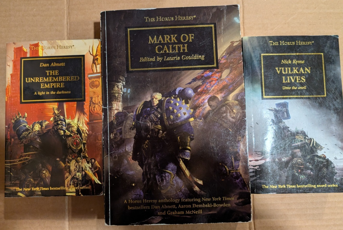 Unremembered Empire Mark of Calth Vulkan Lives Warhammer The Horus Heresy All 3!