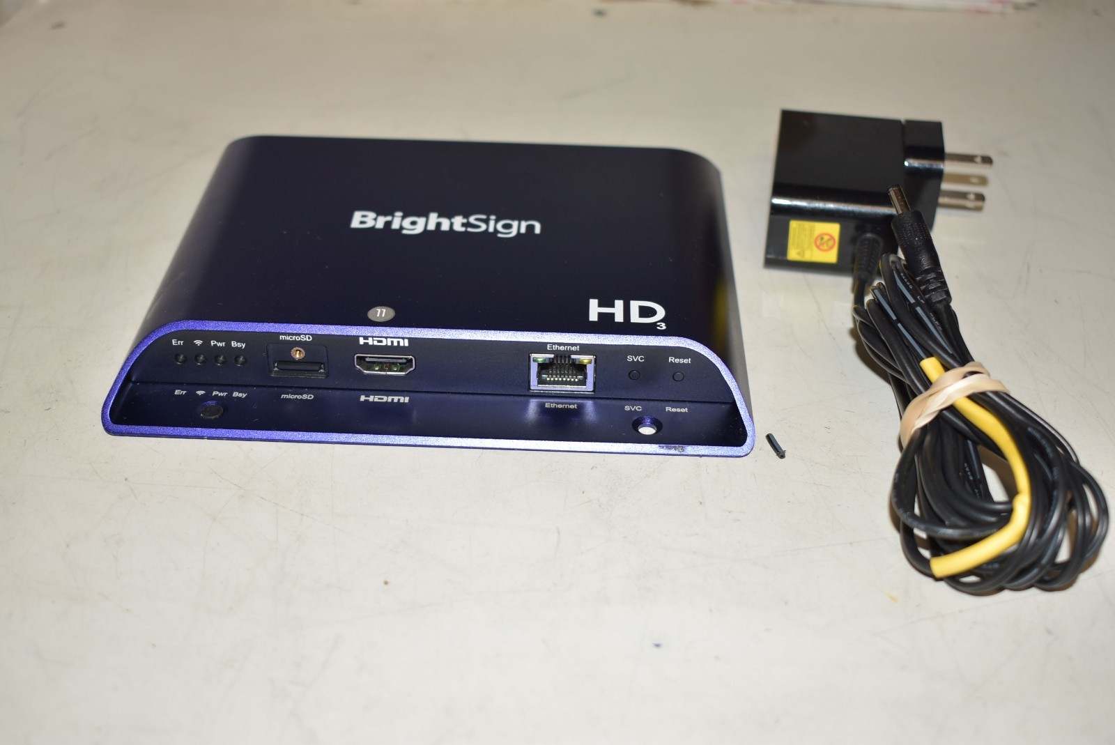 Brightsign HD3 HD223 1080p Digital Signage Media Player HDMI VGA W/PS 16GB