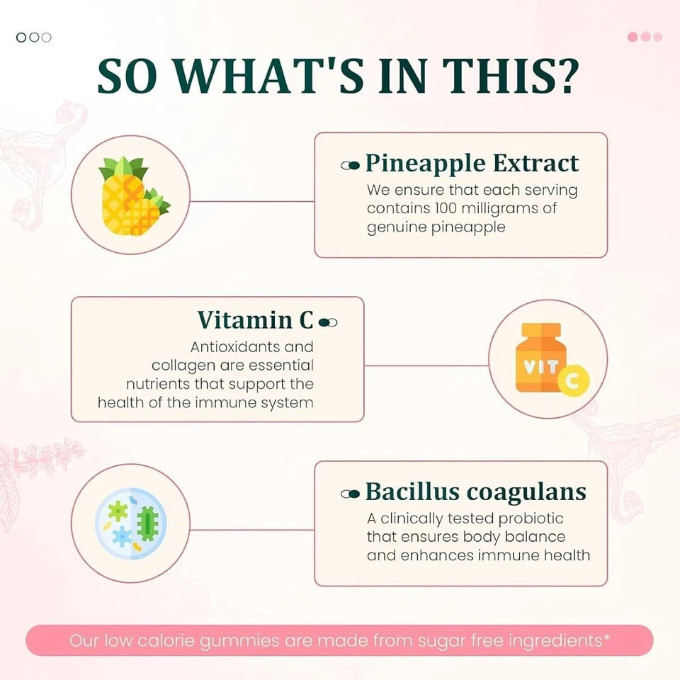 Vital Source Feminine Balance Gummies Hawaiian Pineapple Fast Shipping