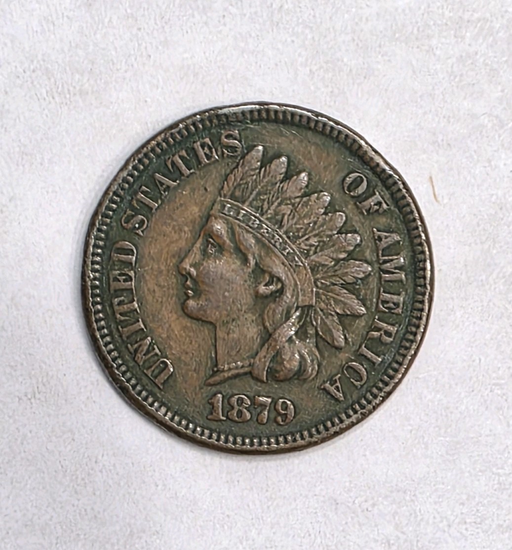 1879 Indian Head Penny Double (87) XF Condition Nice Coin.