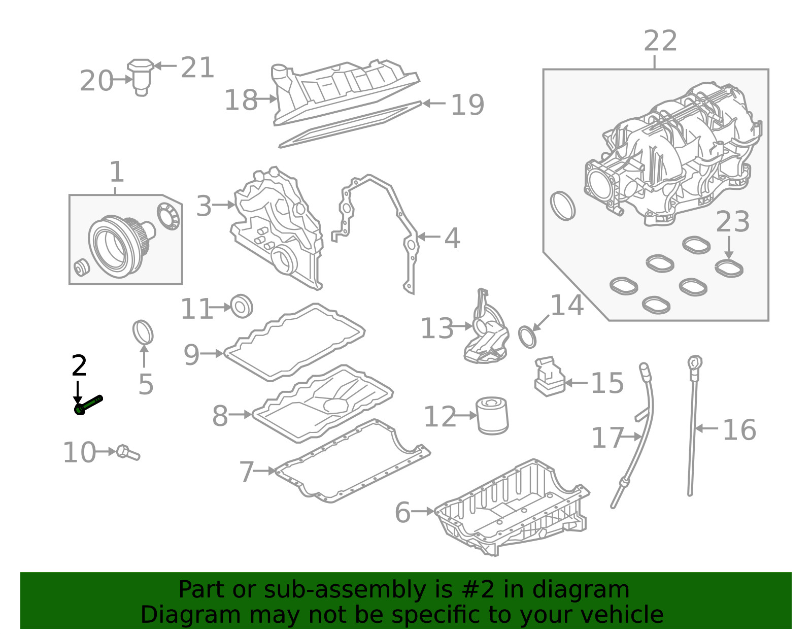 Genuine Ford Pulley Bolt E7RY6A340B