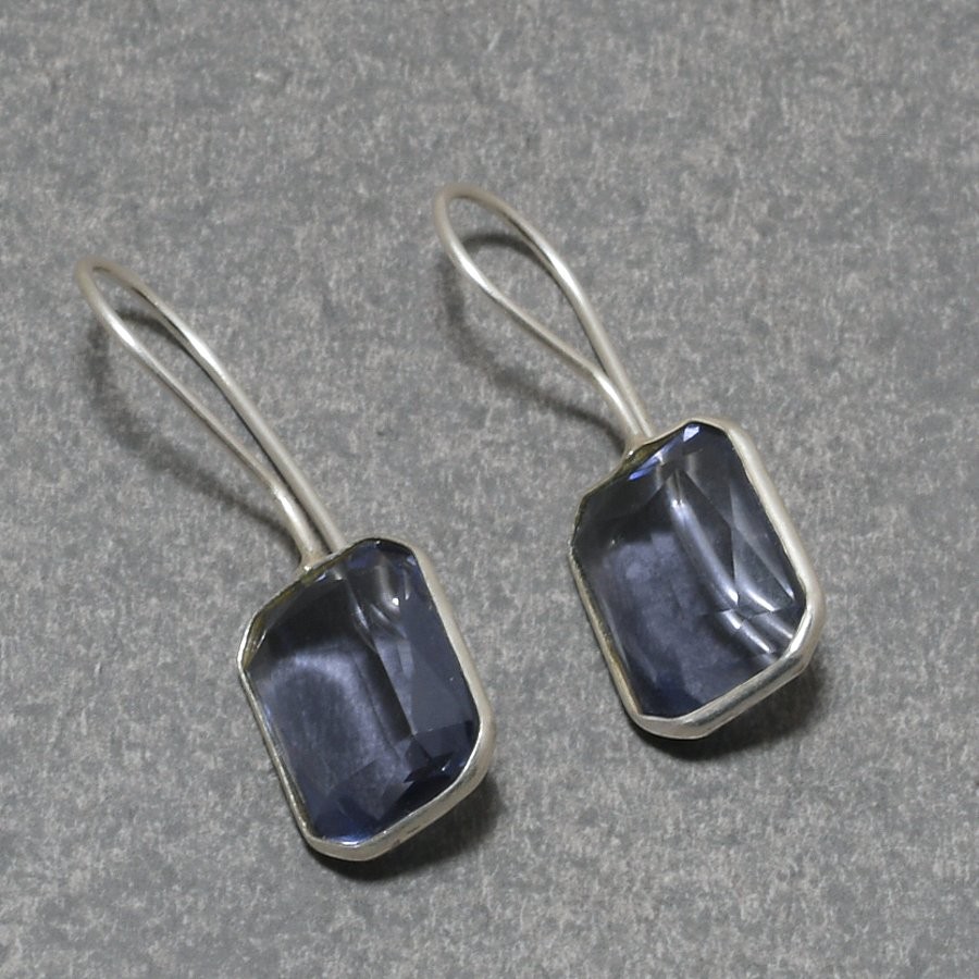 African Amethyst 925 Sterling Silver Gemstone Gift Earrings Jewelry 1.4" PG 5266