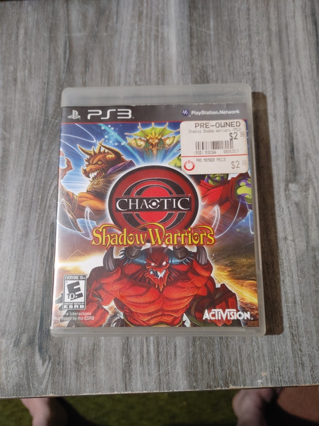 5R - Case Only Chaotic: Shadow Warriors (Sony PlayStation 3, 2009)