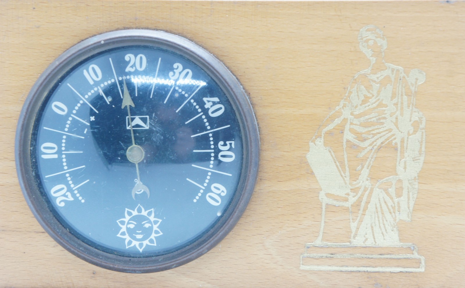 Vintage Soviet USSR Desktop Table thermometer Temperature Meter Gradusnik
