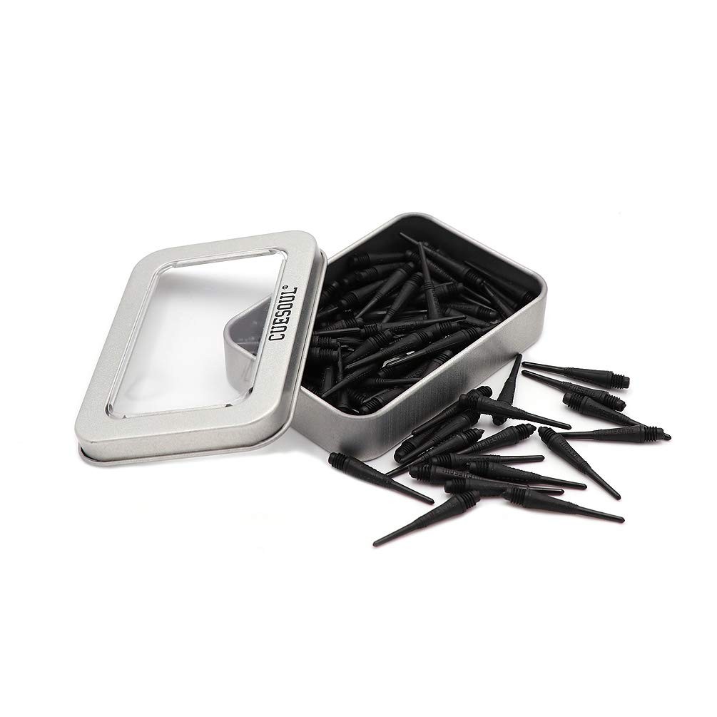 Soft Tip Darts Points 2BA Thread Black,Pack of 100 pcs