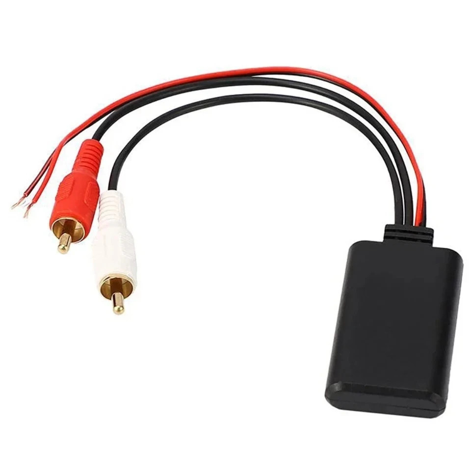 Car Audio Stereo Bluetooth AUX Receiver Module 2 RCA Interface Cable Adapter