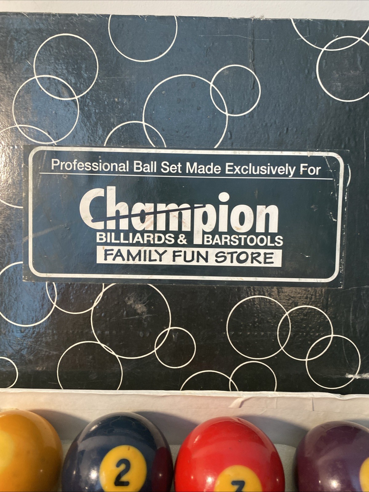 Champion Professional 2-1/4" Billiard Pool Ball Set Complete 16 Ball Set