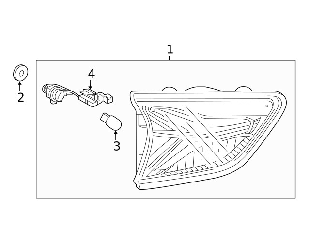 Genuine GM Tail Lamp Wiring Harness 84308390