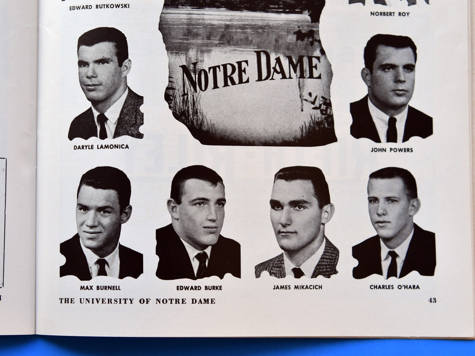 1960 Notre Dame Fighting Irish vs Purdue Football Program. Studebaker