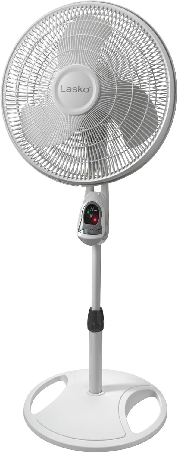 Oscillating Adjustable Pstal Stand Fan with Timer and Remote for