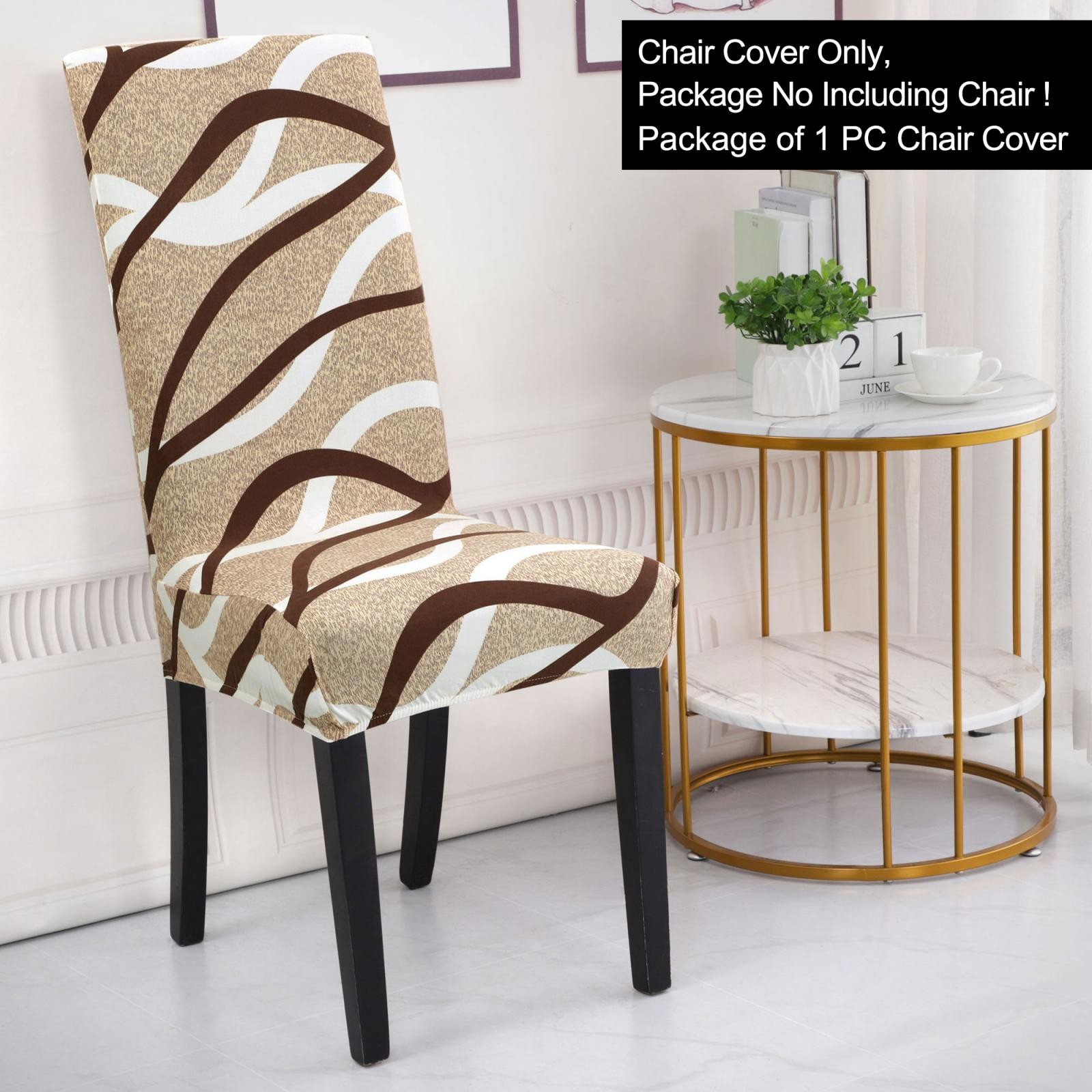 Dining Chair Cover Stretch Stool Slipcover Chair Protector (M,String Pattern)