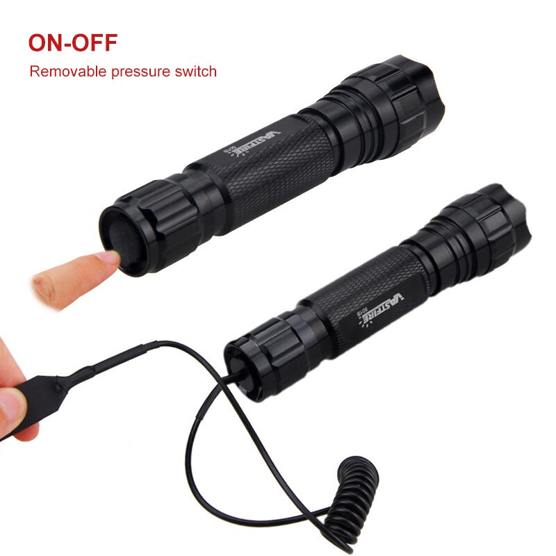 1000LM 501B LED Flashlight Hunting White Light Night Torch w/ Scope Mount
