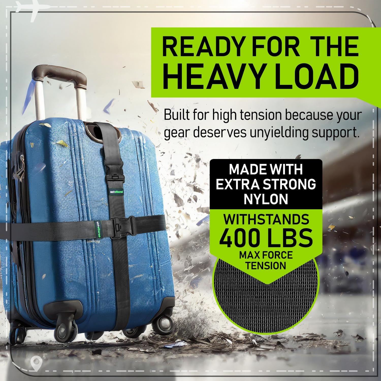Luggage Straps | TSA-Approved Suitcase Belts with Heavy-Duty Buckles. Secure ...