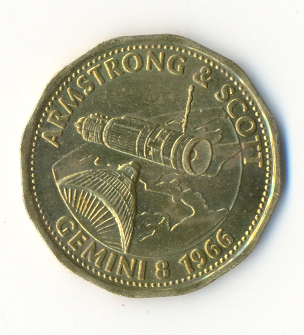 ARMSTRONG& SCOTT Gemini B 1966 Historical SHELL Space Token