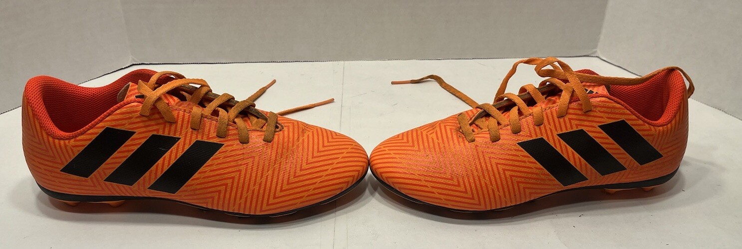 Adidas Nemeziz 18.4 FxG J Soccer Cleats (DB2355) Size 5 Orange/Black GUC