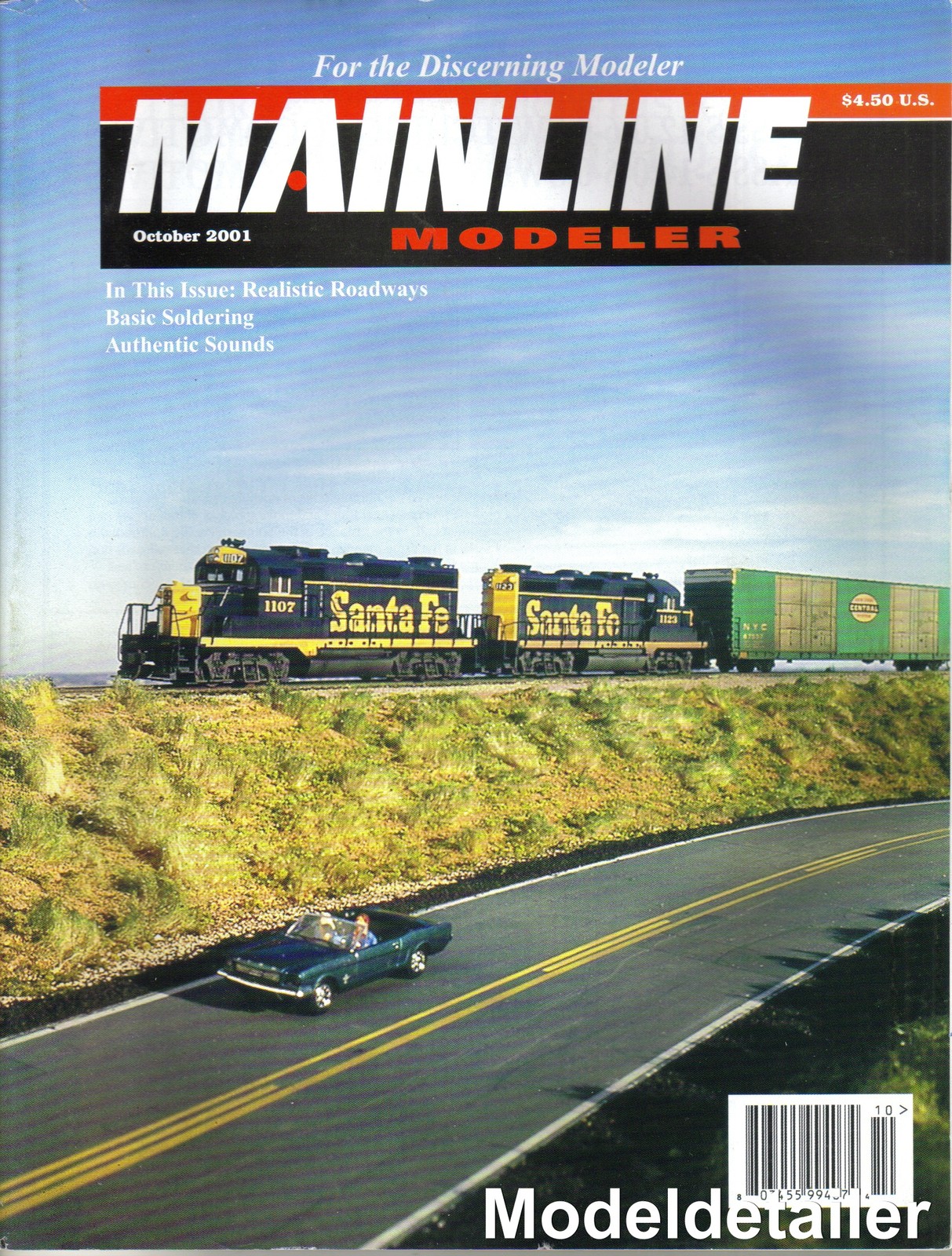 Mainline Modeler Oct 01 Sound Soldering Monon KCS N&W Roadbed Ballast Diesel
