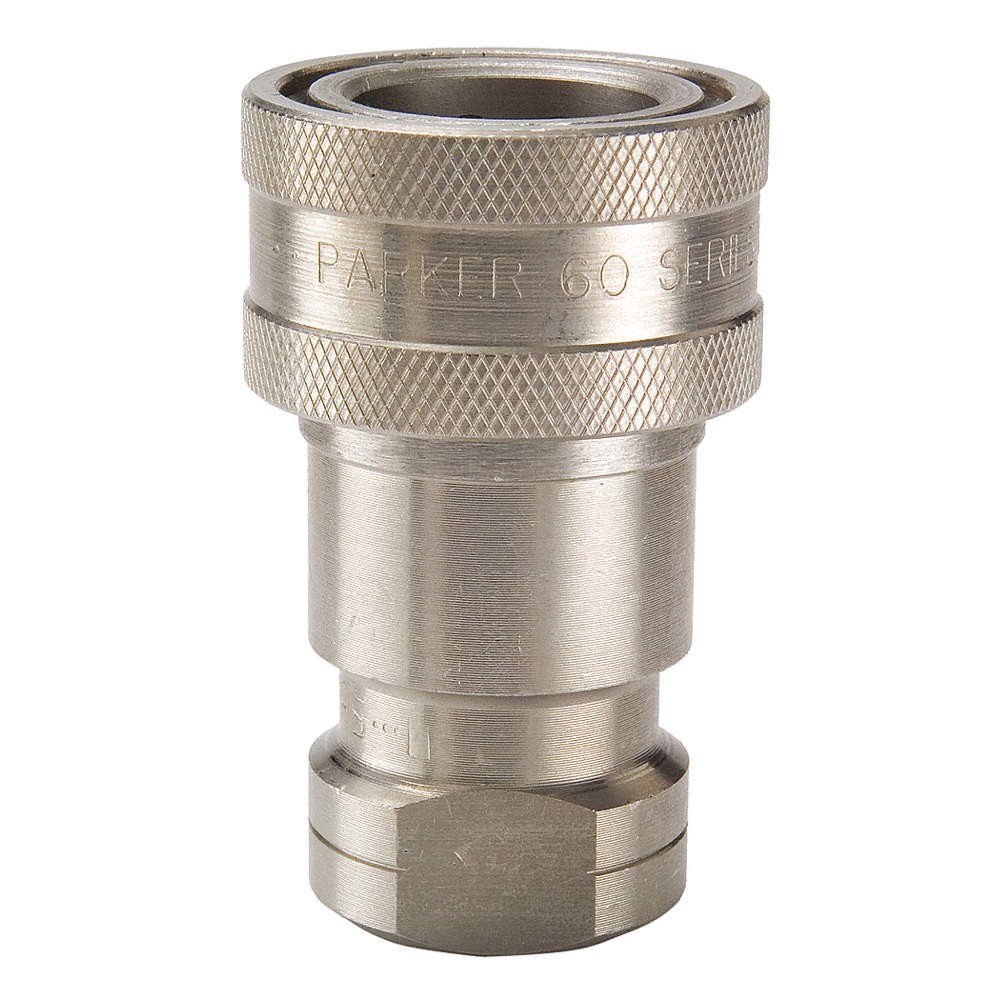 PARKER SSH4-62Y Quick Connect,Socket,1/2",1/2"-14 31A876