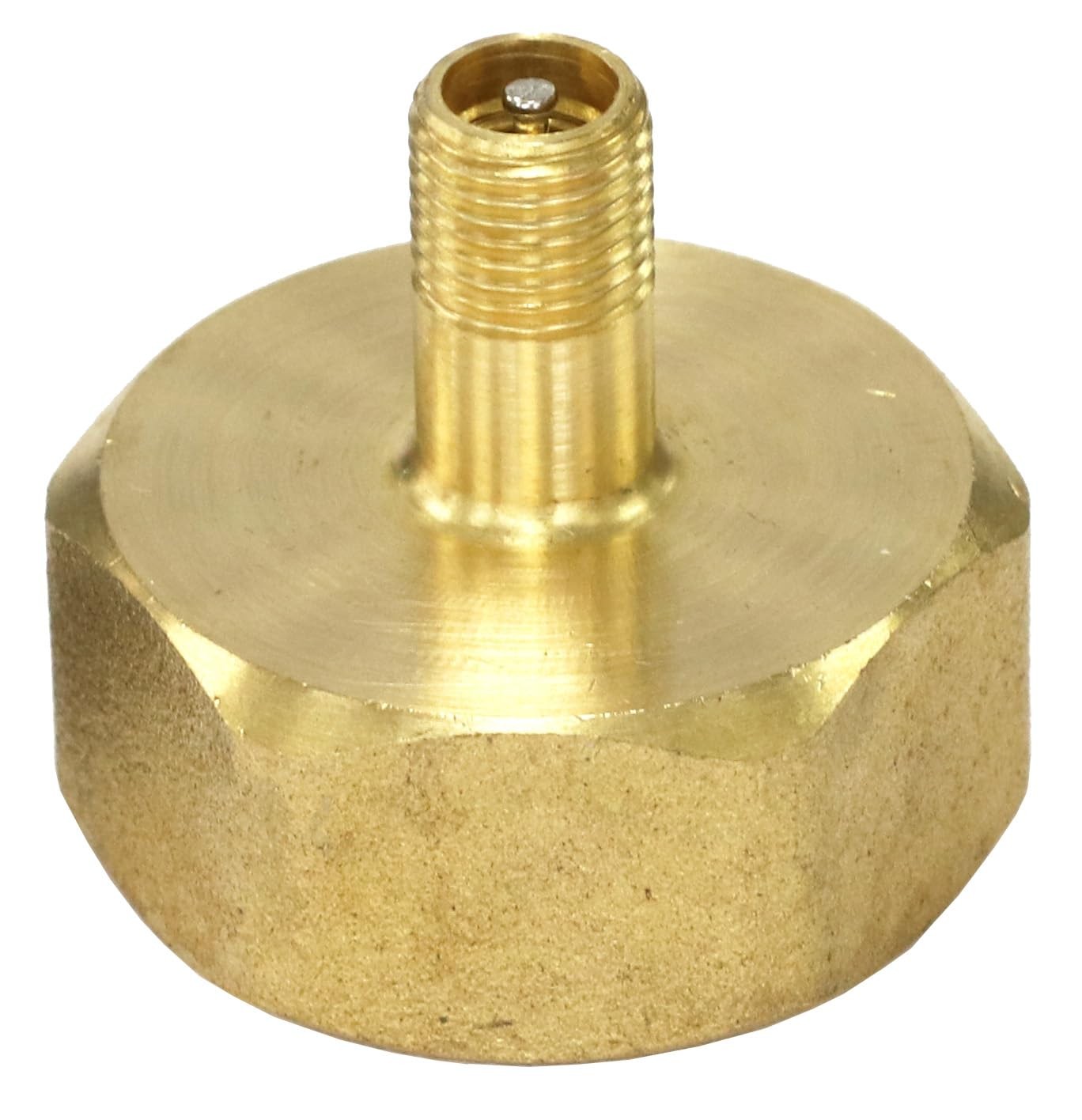 Tire Inflation Schrader Valve to Garden Hose and Outdoor 3/4 inch, Brass