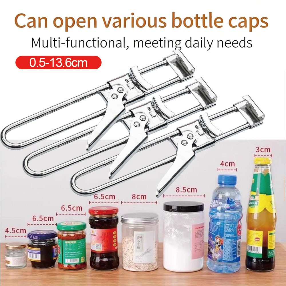 1-3PCS Jar Opener for Seniors Arthritis General Adjustable Jar & Bottle Opener