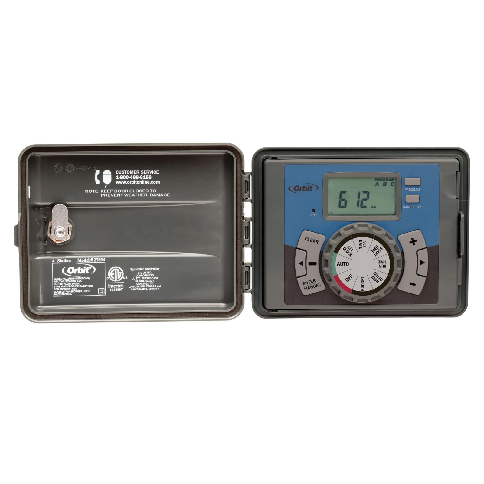 - 4-Station Indoor/Outdoor Sprinkler Timer/Controller 27894