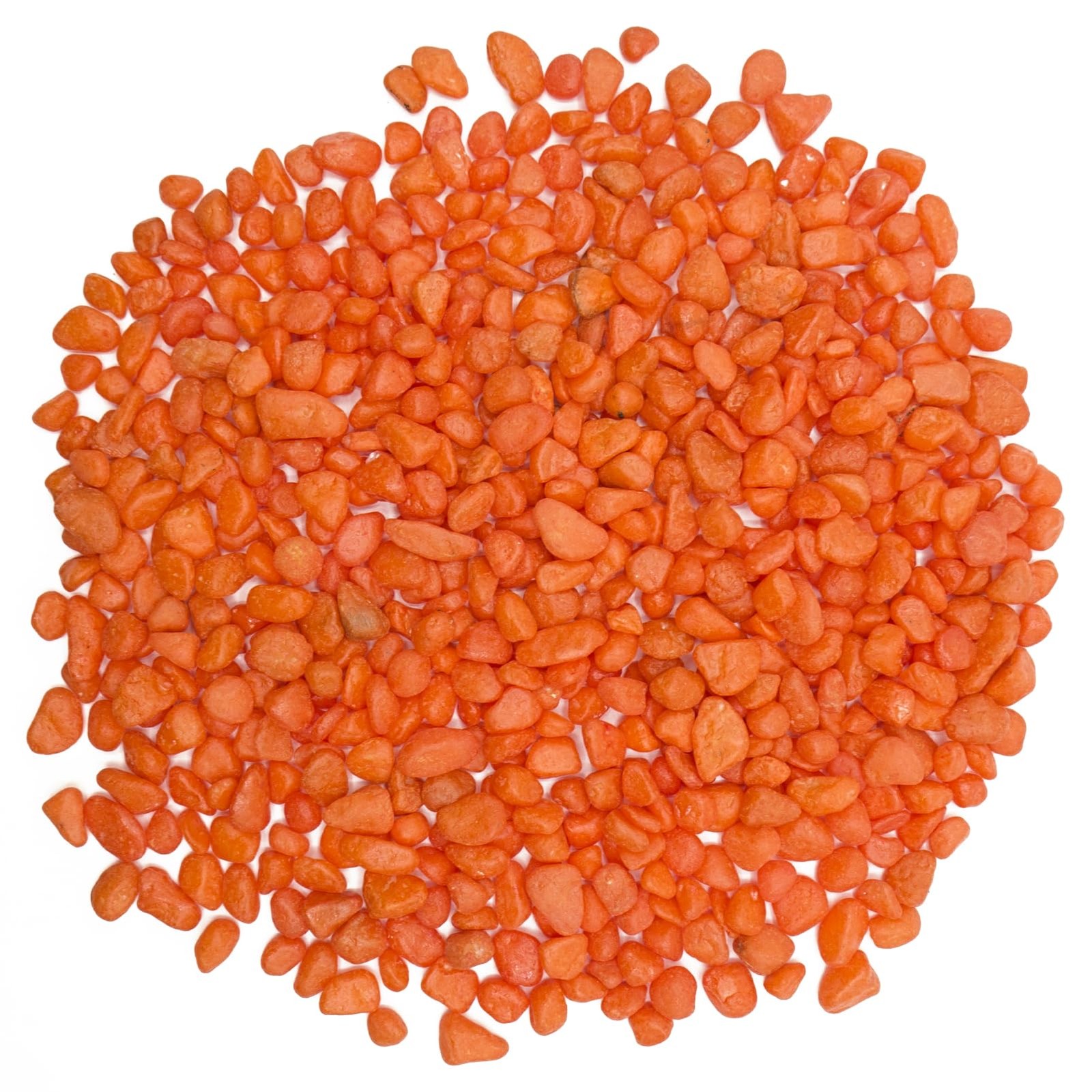TACOLO Orange Pebbles for Crafts, 0.9 Pound Natural Polished 0.9LB,