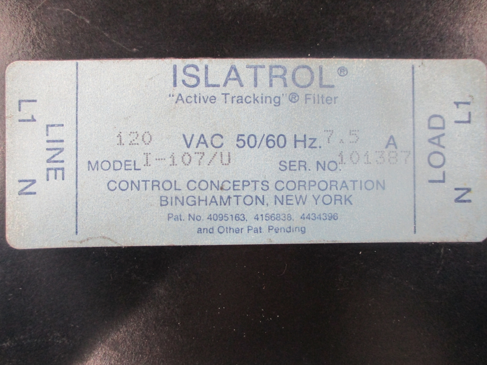 ISLATROL I-107/U FILTER UNMP