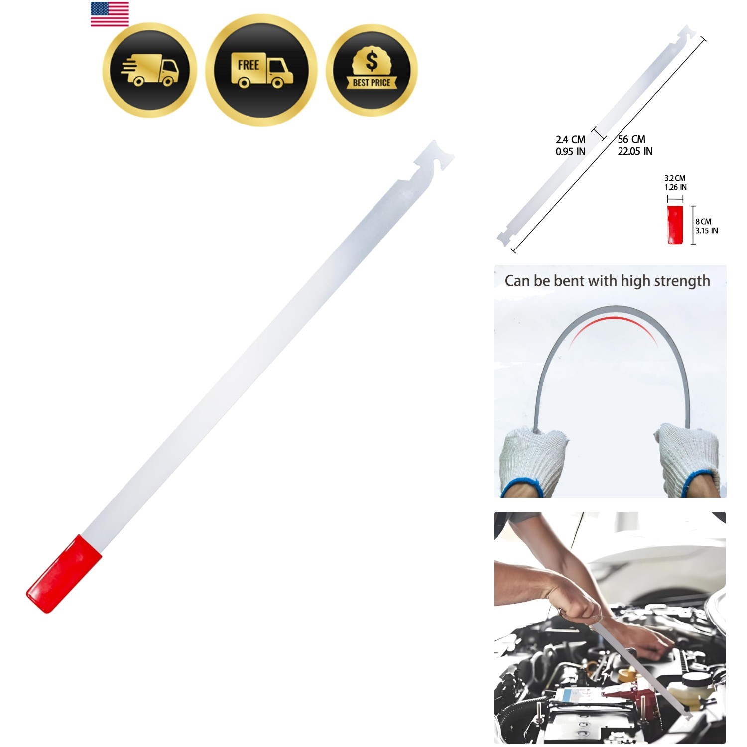22 inches Stainless Steel Professional Auto Tool, Slim Jim Tool
