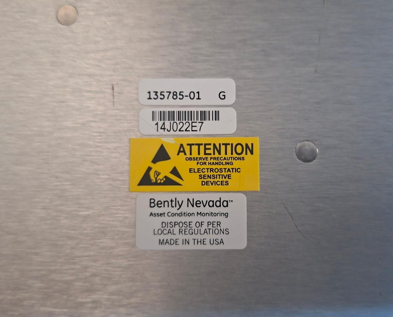 2PC BENTLY NEVADA 3500/93 System Display 135785-01 ASSET CONDITION MONITORING