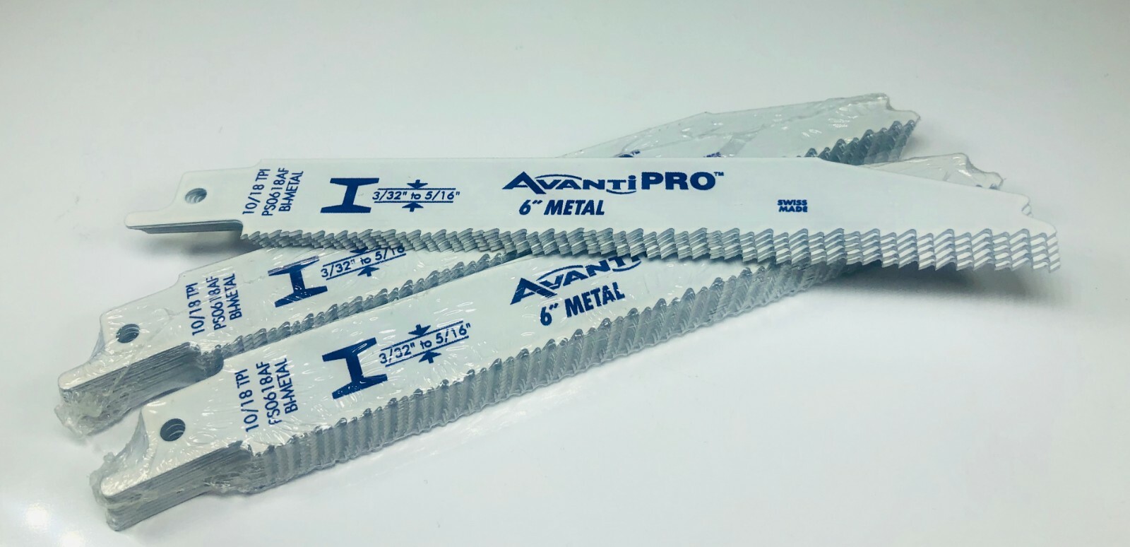 (25 PACK) Avanti Pro Recip Blades Bi-Metal 6� 10/18 TPI PS0618AF Metal Cutting