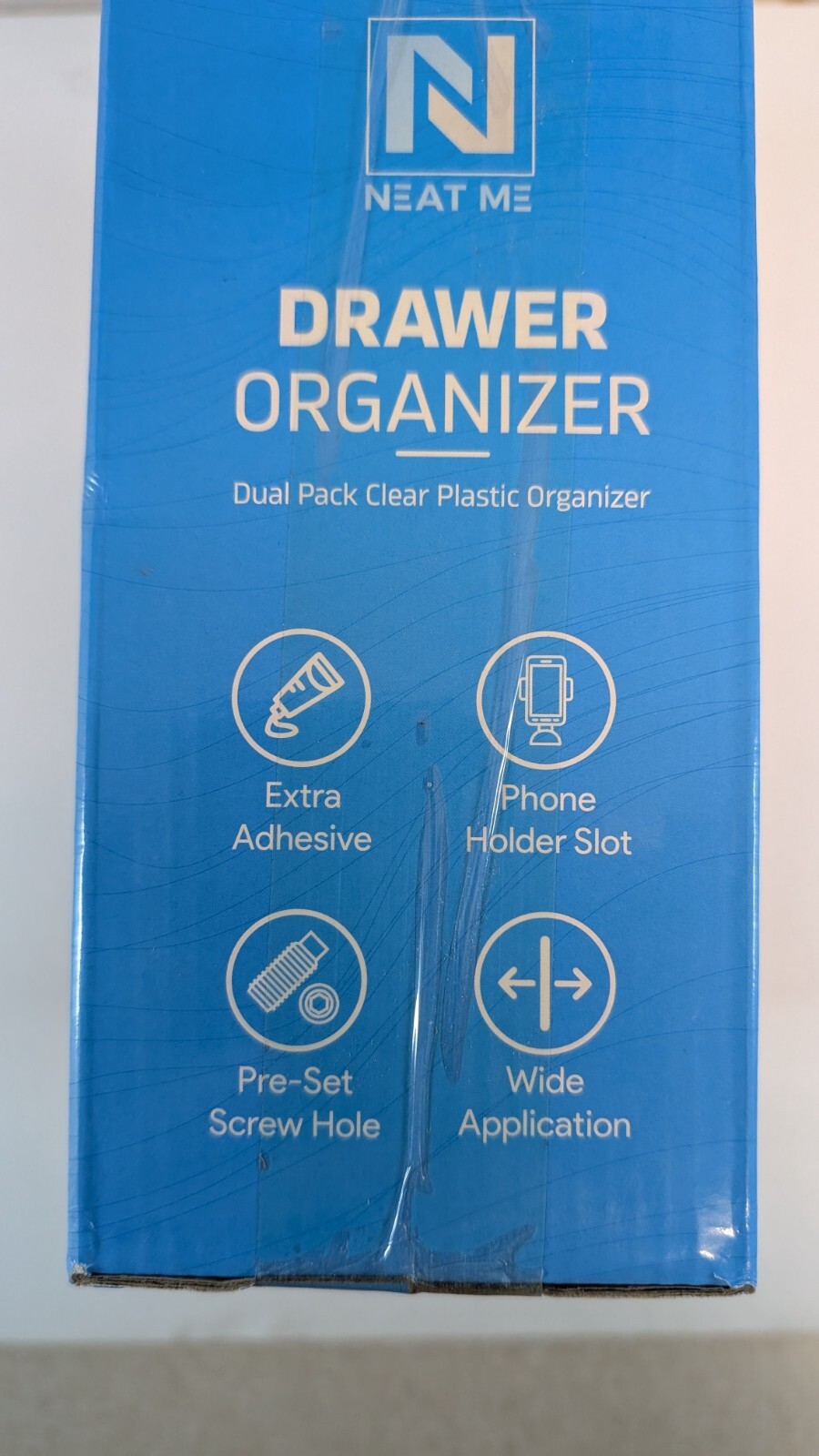 2 Packs Self-Adhesive Under Desk Storage Organizer Large Under Desk Drawer