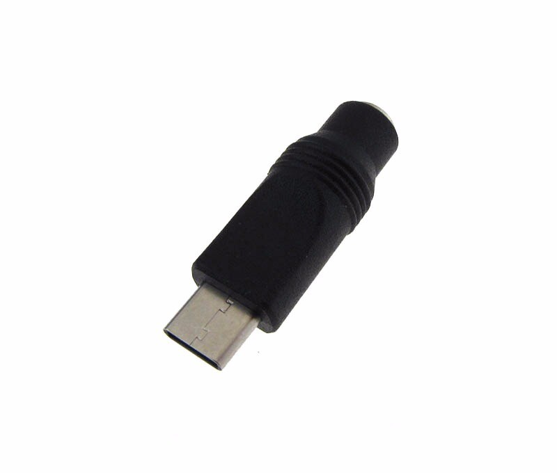 Type-C Male to 5.5/2.1mm DC Jack Power Connector Changer