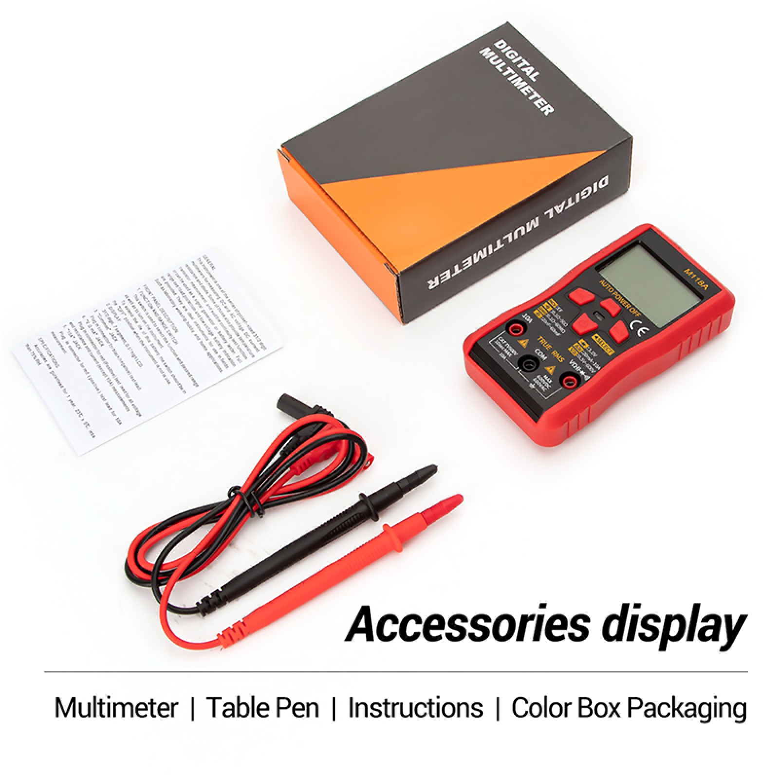 ANENG M118A 6000 Count Multifunktions Digital Multimeter Hand Spannungstester B
