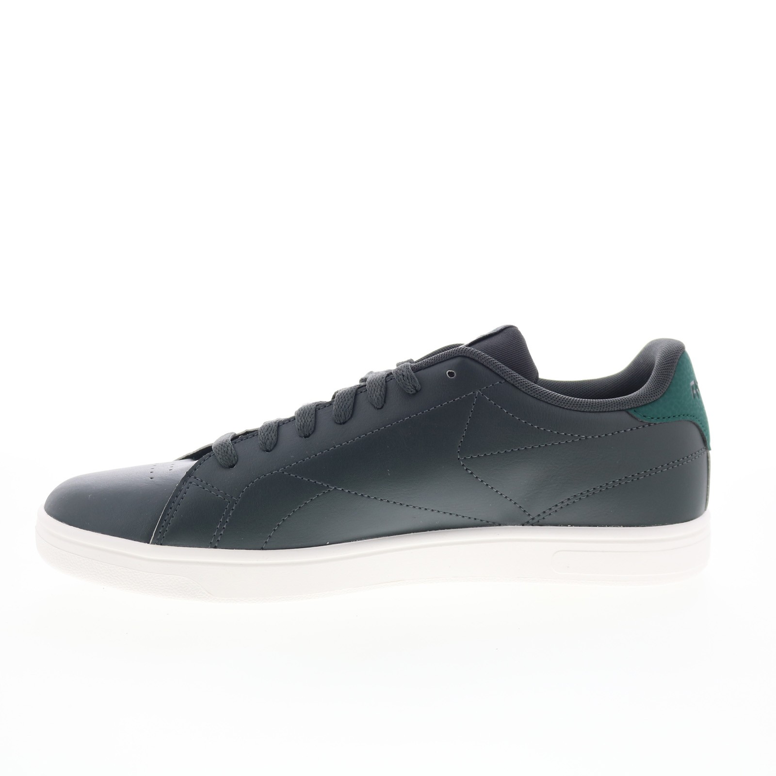 Reebok Court CLN Mens Gray Leather Lace Up Lifestyle Sneakers Shoes