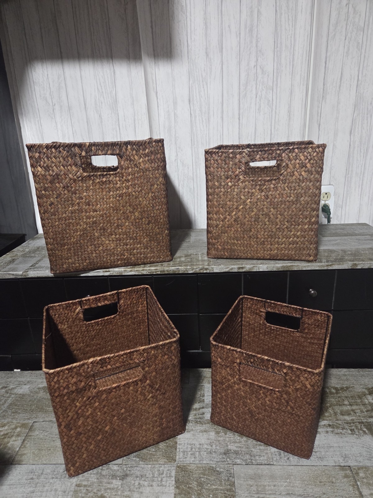 4 Trademark Innovations 12-in W x 12-in H x 12-in D Brown Paper Collapsible...