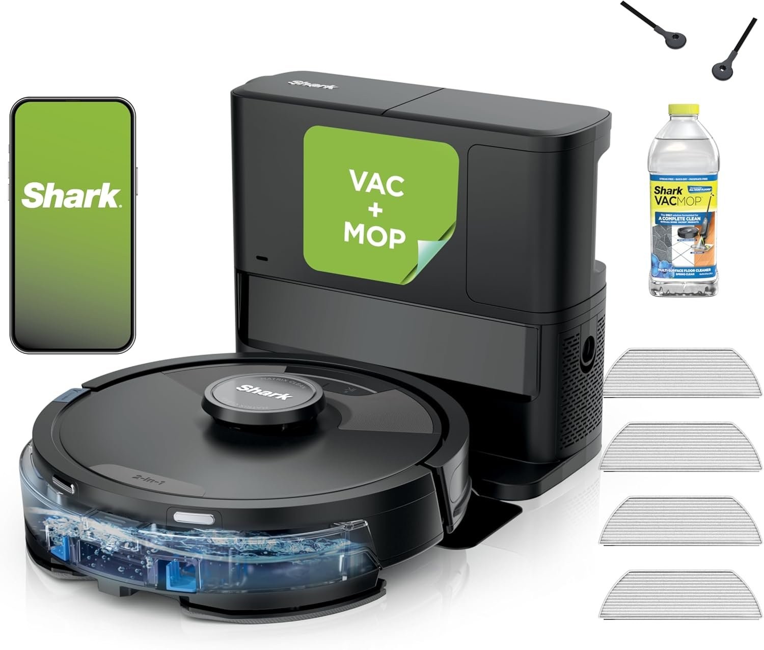 Shark Matrix Plus 2in1 Robot Vacuum Mop Sonic Mopping Black