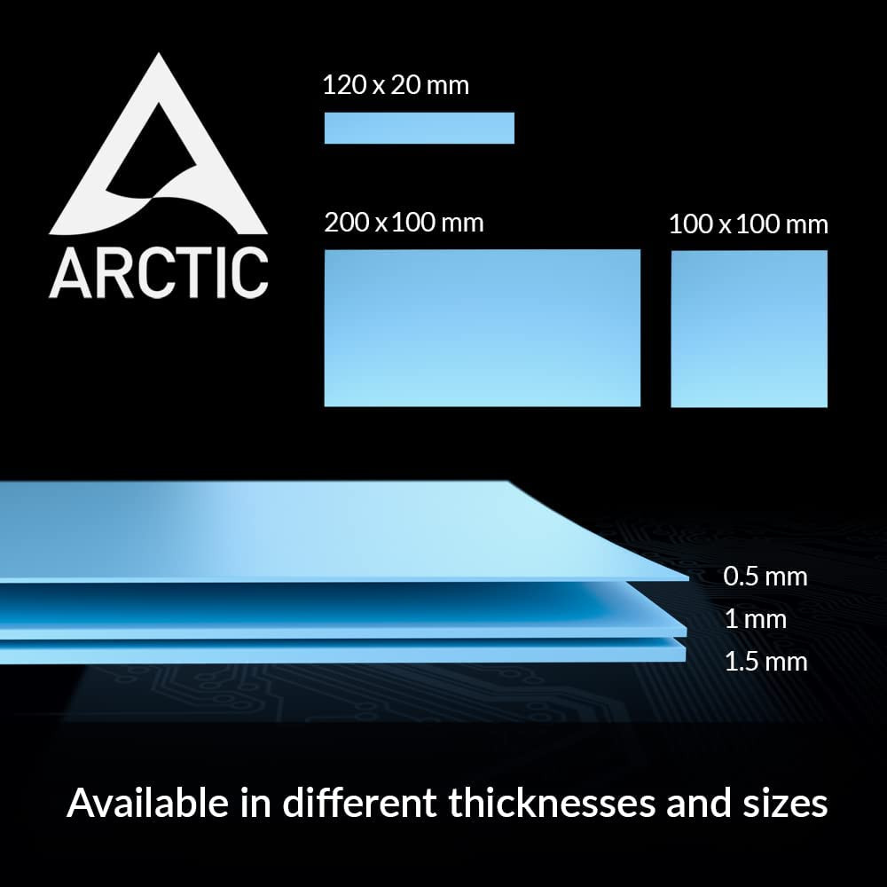 ARCTIC TP-3: Premium Performance Thermal Pad, 100 X 100 X 1.5 Mm (Stackable to 2