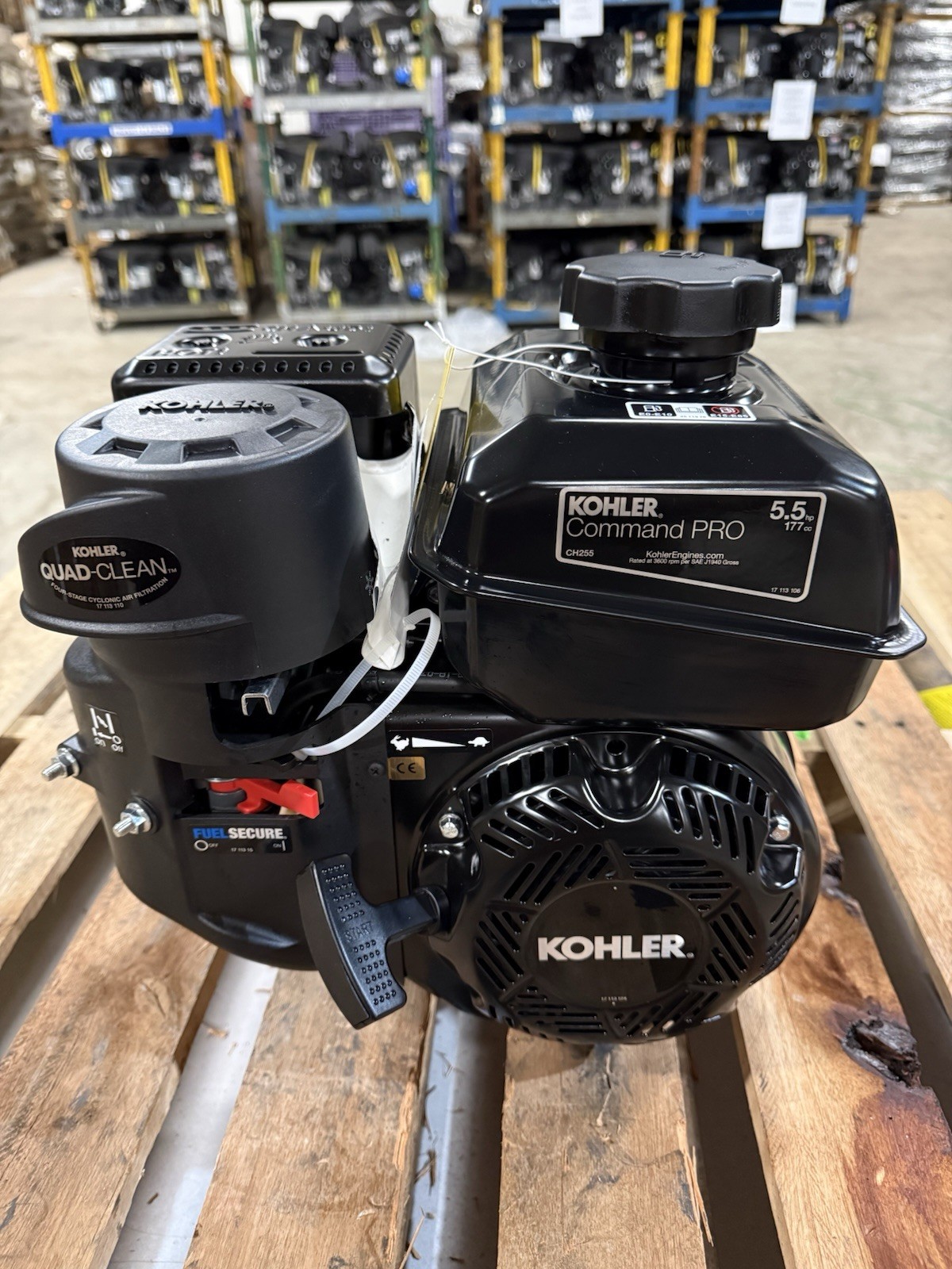 Kohler 5.5HP Command Pro CH255-3159 Horizontal Engine 6:1 Gear Reduction 3/4"