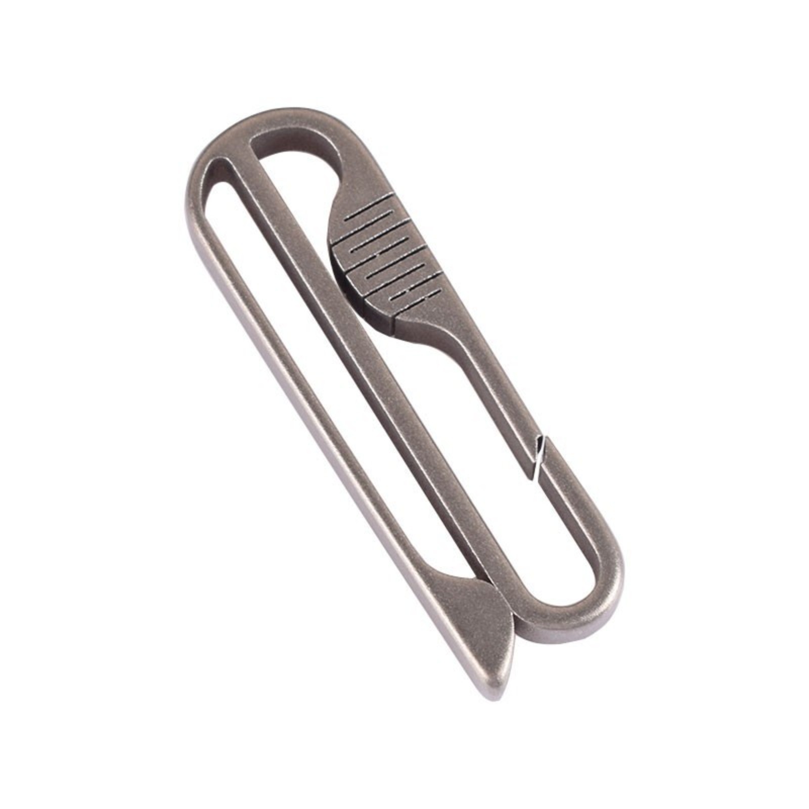 EDC Titanium Alloy Portable Carabiner Men's Belt Waist Hanging Tool with Ring