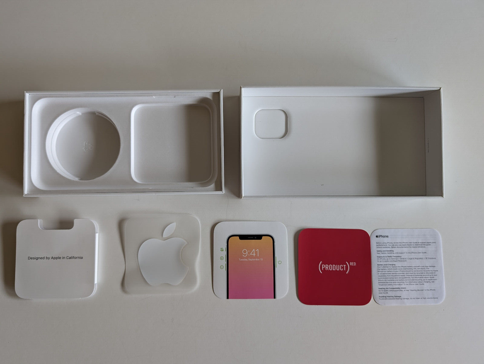 Apple iPhone 11 Red 64GB BOX ONLY, includes one Apple sticker and some inserts