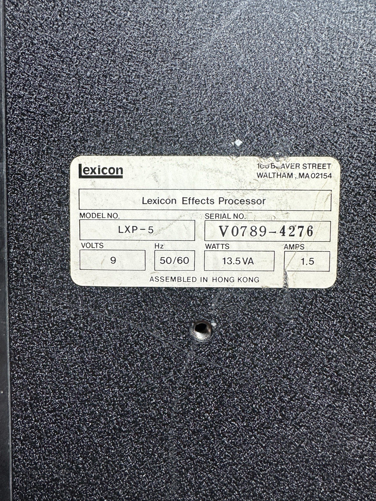 Lexicon LXP-5, Stereo Effects Processor, Delay, Chorus, Pitch, Vintage Unit